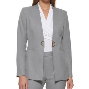 NWT DKNY Collarless D-Ring Blazer